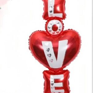 One Piece Heart Shape Foil Balloon - Party Decorations Valentine's -38 Inch Size